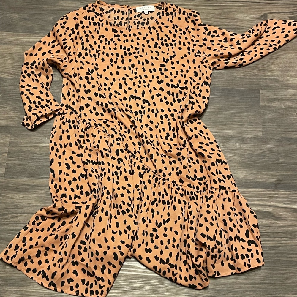 Boutique Asymmetrical Spotted Dress